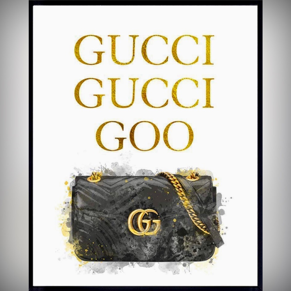 Glam Wall Decor Art print picture wall art- Chic Fashion Tiffany’s Chanel Gucci - Picture 8 of 14